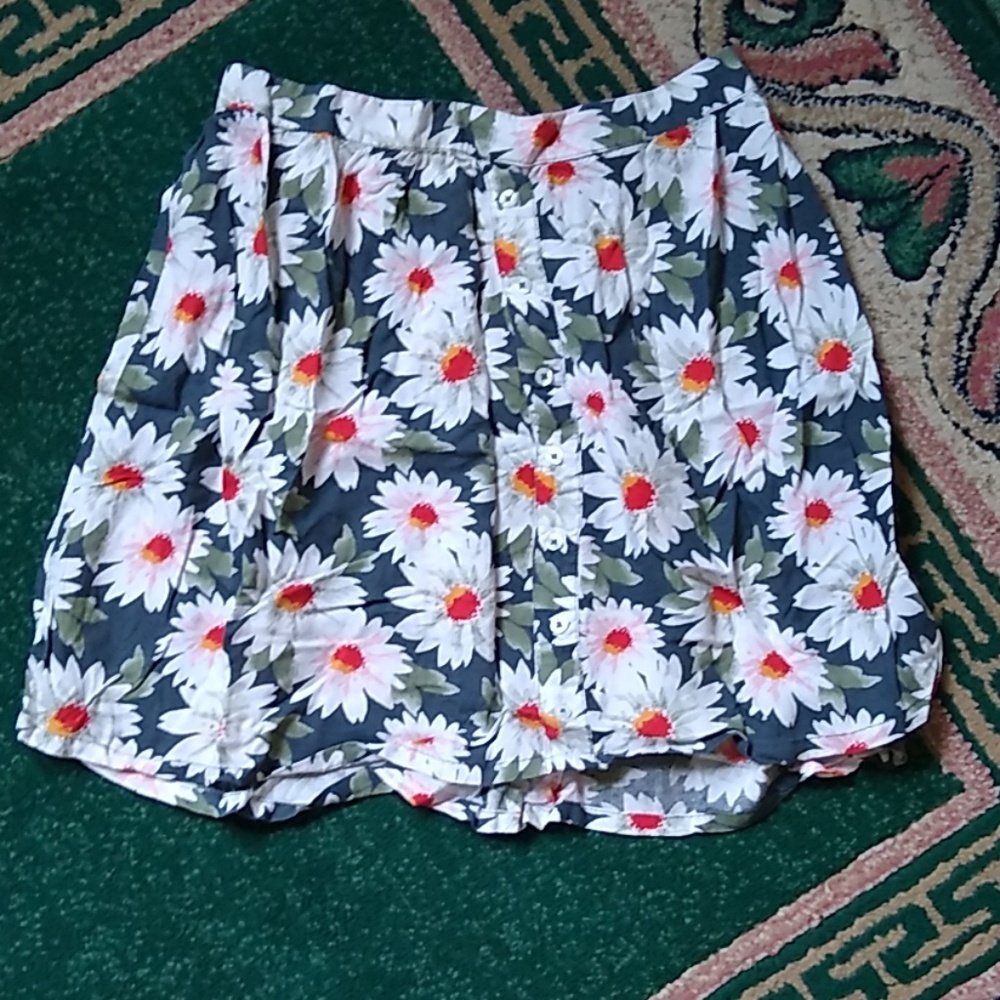 Knee length floral skirt